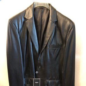 Brand New Men's Leather Alfani Jacket, Size 42R